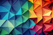Colorful Abstract Rainbow Background. Ai Generative Illustration