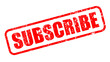 © Hary - subscribe red text stickers grunge stamp illustration background