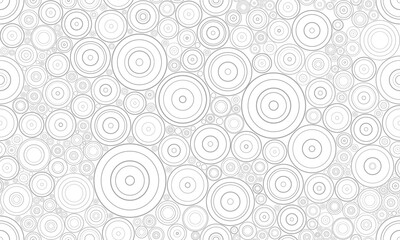 Wall Mural - grey circle in circle seamless pattern background. vector abstract.