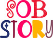Sob Story Typography Illustration for Book Cover, Newsletter, Label, Logo