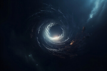 Wall Mural - abstract illustration of black hole