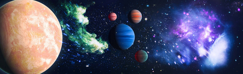 Wall Mural - stars of a planet and galaxy in a free space . bright star nebula. distant galaxy. abstract image. e