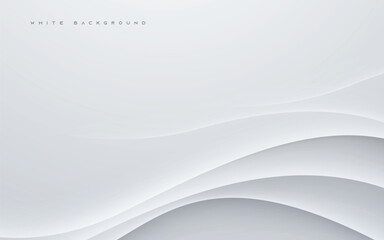 wavy white overlaping layers abstract background