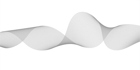 Abstract wave line for banner, template, wallpaper background with wave design. Vector illustration. abstract background with business lines white background. Abstract wave element for design. 
