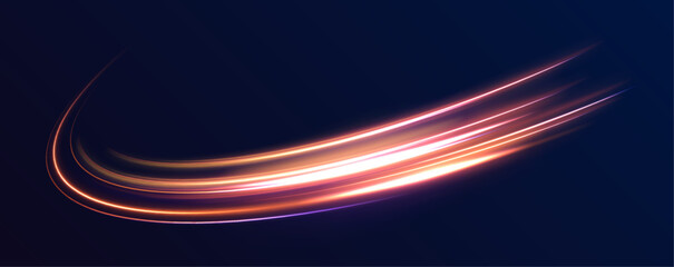 Aufkleber - Laser beams luminous abstract sparkling isolated on a transparent background. Light and stripes moving fast over dark background. 