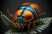 Colorful Exotic Beetle Insects, Taxidermy ,made With Generative AI
