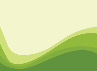 Wall Mural - Abstract green wave and space to put text vector illustration design green background color geometric creative for business banner, poster, flyer, card, cover