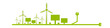 Erneuerbare Energie Band Banner Grün Strom Stromkabel