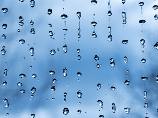 Wall Mural - Macro photography of rain, abstract photography