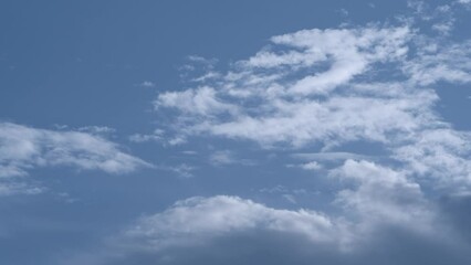 Wall Mural - Scenic view of fluffy clouds in the sky during daytime