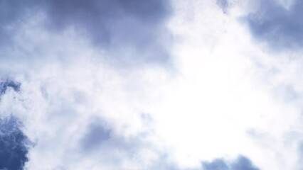 Wall Mural - Scenic view of fluffy clouds in the sky during daytime