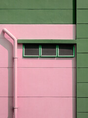 Poster - exterior wall design pastel color tone