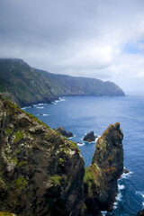 Wall Mural - Cape Ortegal cliffs and atlantic ocean, Galicia, Spain