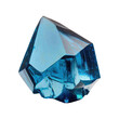 crystal png, blue gem stone transparent background, gemstone isolated, generative ai