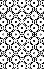 Wall Mural - Seamless geometric shapes repeated grid pattern design vector element in black color