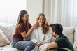© Studio Dva Kera - Young parents making plans, talking to their beautiful young daughter.