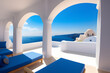 Hotel balcony Santorini