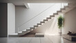 minimalism style stairs interior background