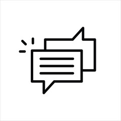 bubble chat vector icon. chat flat sign design. sms chat symbol pictogram. ux ui icon
