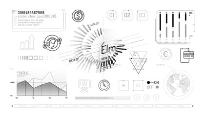 Canvas Print - Set of infographic elements about currencies and exchange rates changes.