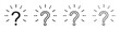 Set of question marks with rays icons. Question mark symbols, help. FAQ support signs. Rays and question mark.