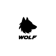 Sticker - Wolf head design logo isolated on transparent background