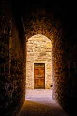 Poster - old door at a facade