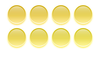 coloured aqua 3d buttons