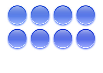 coloured aqua 3d buttons