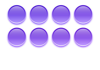 coloured aqua 3d buttons
