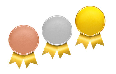 bronze, silver, gold medal. champion winner's medal bronze, silver and gold medals for the first pri