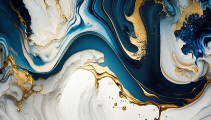 Marble ink abstract art from exquisite original painting for abstract background . Painting was painted on high quality paper texture to create smooth marble background pattern of ombre alcohol ink