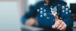 © Eakrin - Franchise business e-commerce online e-marketplace or digital marketing branch expansion for growth or use technology to analyze product consumer data website management plan for sale service concept.