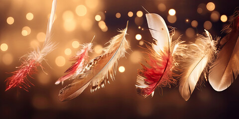 Feather soft bokeh background backdrop, generated AI, generated, AI