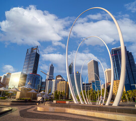 Canvas Print - elizabeth quay park