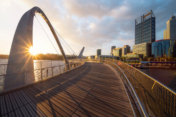 Canvas Print - elizabeth quay park