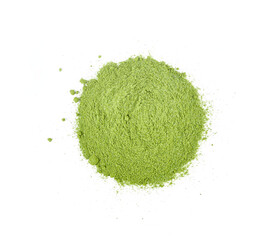 Canvas Print - Green Tea powder  on   transparent png