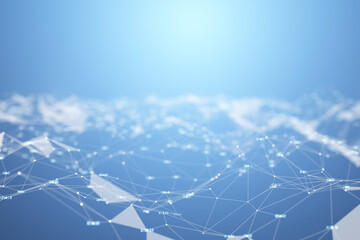 Machine learning. Data background. Big data. Frame background. Structural background. Background from threads and paths. Artificial Intelligence. 3d render.