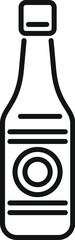 Poster - Restaurant soy sauce icon outline vector. Fish food. Asian sushi