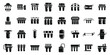 Reverse osmosis system icons set simple vector. Aqua filter. Water reverse