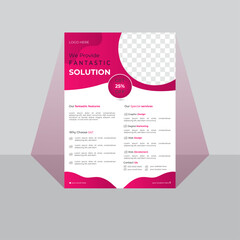 Creative business flyer design template.
Trendy minimalist flat geometric design, minimal business brochure template design.IT Company flyer, marketing, business proposal, promotion, advertise.