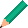 シンプルな鉛筆のイラスト（緑）