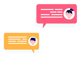 Wall Mural - chat speech bubble discussion vector design