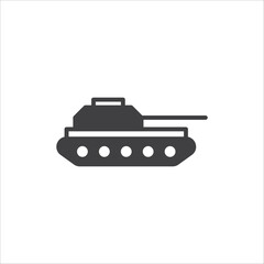 Wall Mural - Tank vector icon. Military tank sign design. Tank symbol flat pictogram. UX UI icon