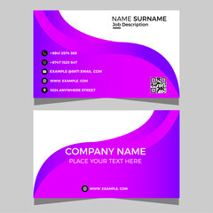 Corporate Business Card Template Design Vactor