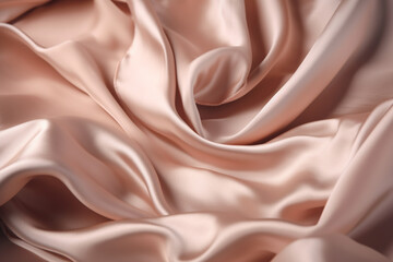 Silk fabric background, Pink color silk curve cloth background images