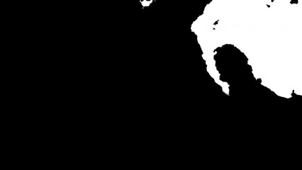 Leinwandbilder - Transform geometric background. Black and white colors mixing. Seamless 4k looping footage.