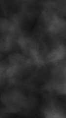 Wall Mural - Dark black and white smoke loop motion vertical background.