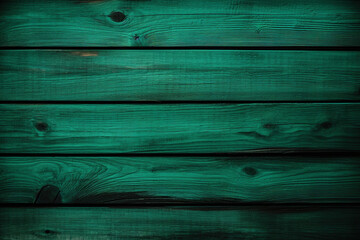 Wall Mural - Green wooden planks background. Wooden texture. Green wood texture. Wood plank background