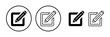 © zo3listic - Edit icon vector. edit document sign and symbol. pencil
